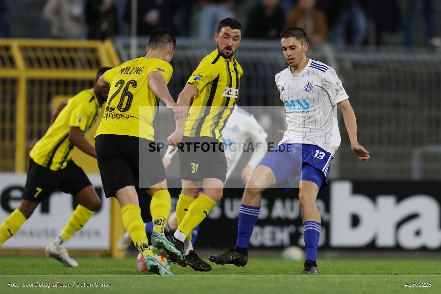 Veit Klement, Stadion am Schönbusch, Aschaffenburg, 28.04.2023, sport, action, Fussball, BFV, 34. Spieltag, Regionalliga Bayern, DJK, SVA, DJK Vilzing, SV Viktoria Aschaffenburg - Bild-ID: 2362228