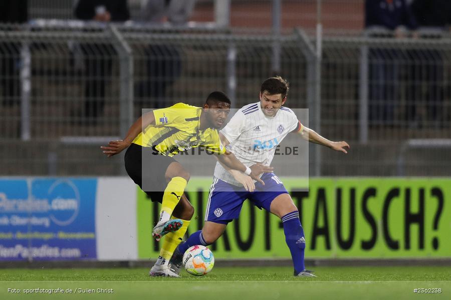 Ben Kouame, Stadion am Schönbusch, Aschaffenburg, 28.04.2023, sport, action, Fussball, BFV, 34. Spieltag, Regionalliga Bayern, DJK, SVA, DJK Vilzing, SV Viktoria Aschaffenburg - Bild-ID: 2362238