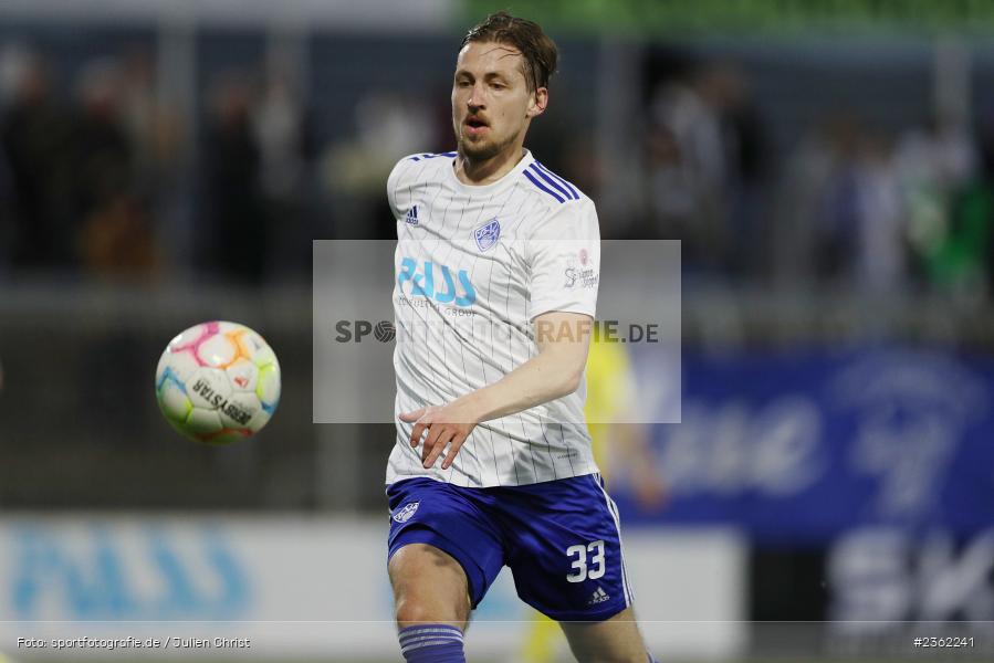 Nicolas Hebisch, Stadion am Schönbusch, Aschaffenburg, 28.04.2023, sport, action, Fussball, BFV, 34. Spieltag, Regionalliga Bayern, DJK, SVA, DJK Vilzing, SV Viktoria Aschaffenburg - Bild-ID: 2362241