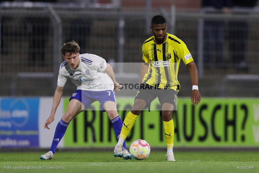 Ben Kouame, Stadion am Schönbusch, Aschaffenburg, 28.04.2023, sport, action, Fussball, BFV, 34. Spieltag, Regionalliga Bayern, DJK, SVA, DJK Vilzing, SV Viktoria Aschaffenburg - Bild-ID: 2362244