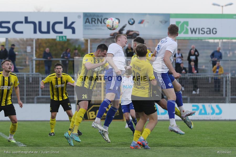 Jan Stein, Stadion am Schönbusch, Aschaffenburg, 28.04.2023, sport, action, Fussball, BFV, 34. Spieltag, Regionalliga Bayern, DJK, SVA, DJK Vilzing, SV Viktoria Aschaffenburg - Bild-ID: 2362261