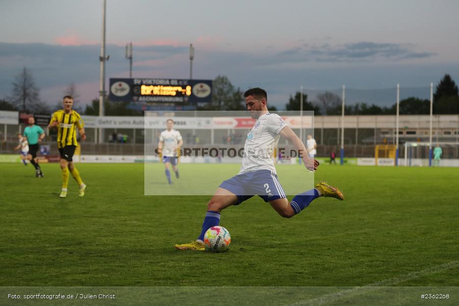 Silas Tom Zehnder, Stadion am Schönbusch, Aschaffenburg, 28.04.2023, sport, action, Fussball, BFV, 34. Spieltag, Regionalliga Bayern, DJK, SVA, DJK Vilzing, SV Viktoria Aschaffenburg - Bild-ID: 2362268