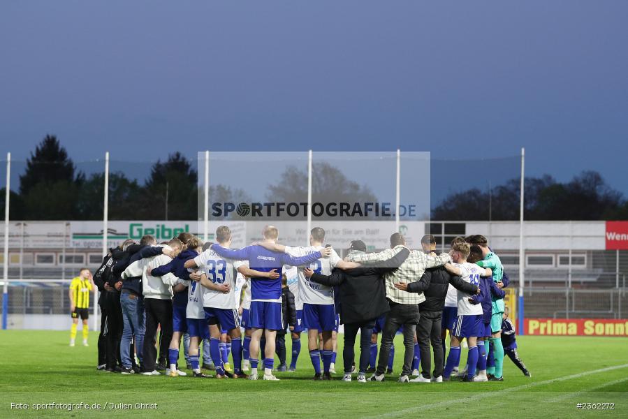 Mannschaftskreis, Stadion am Schönbusch, Aschaffenburg, 28.04.2023, sport, action, Fussball, BFV, 34. Spieltag, Regionalliga Bayern, DJK, SVA, DJK Vilzing, SV Viktoria Aschaffenburg - Bild-ID: 2362272