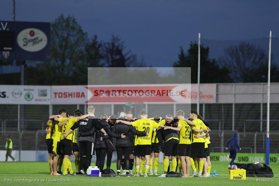 Mannschaftskreis, Stadion am Schönbusch, Aschaffenburg, 28.04.2023, sport, action, Fussball, BFV, 34. Spieltag, Regionalliga Bayern, DJK, SVA, DJK Vilzing, SV Viktoria Aschaffenburg - Bild-ID: 2362273