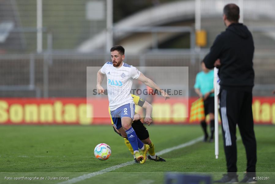 Silas Tom Zehnder, Stadion am Schönbusch, Aschaffenburg, 28.04.2023, sport, action, Fussball, BFV, 34. Spieltag, Regionalliga Bayern, DJK, SVA, DJK Vilzing, SV Viktoria Aschaffenburg - Bild-ID: 2362281