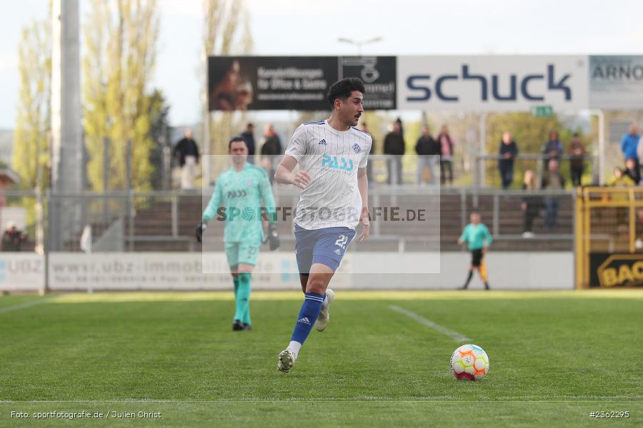 Hamza Boutakhrit, Stadion am Schönbusch, Aschaffenburg, 28.04.2023, sport, action, Fussball, BFV, 34. Spieltag, Regionalliga Bayern, DJK, SVA, DJK Vilzing, SV Viktoria Aschaffenburg - Bild-ID: 2362295