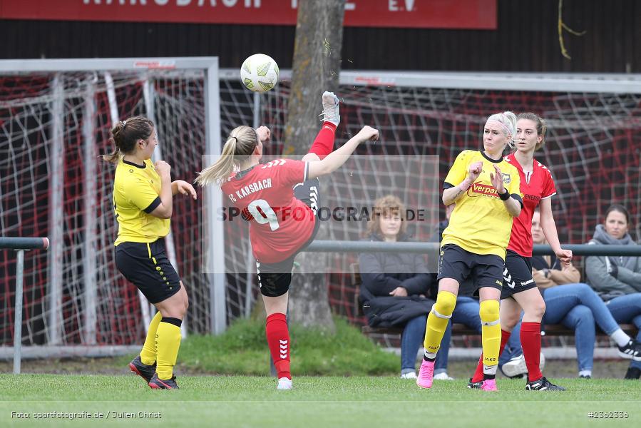 Larissa Wagner, Sportgelände, Karsbach, 29.04.2023, sport, action, Fussball, BFV, Landesliga Nord Frauen, EIC, FCK, Sp.Vg Eicha, FC Karsbach - Bild-ID: 2362336 Larissa Wagner, Sportgelände, Karsbach, 29.04.2023, sport, action, Fussball, BFV, Landesliga Nord Frauen, EIC, FCK, Sp.Vg Eicha, FC Karsbach - Bild-ID: 2362336