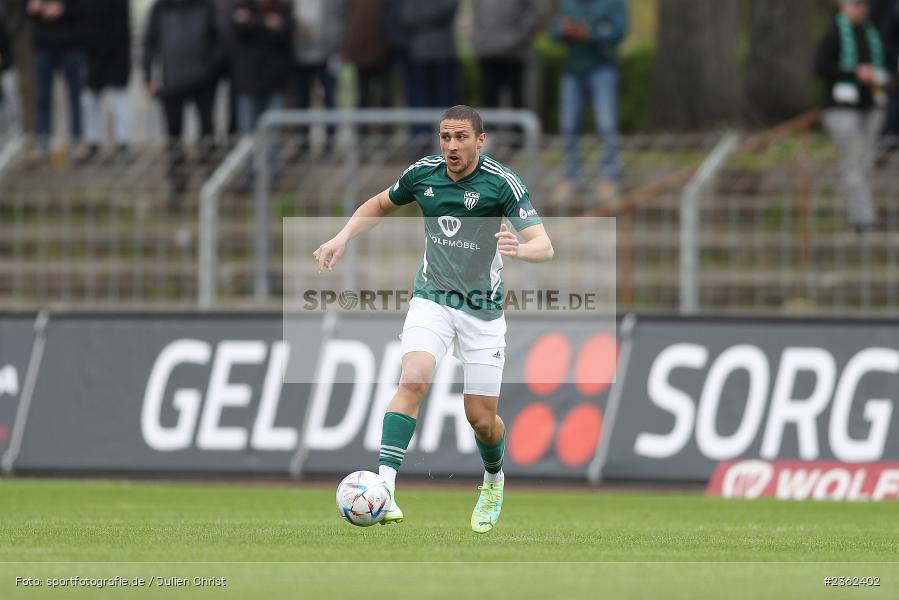 Dominic Noa Schmidt, Sachs-Stadion, Schweinfurt, 29.04.2023, sport, action, Fussball, BFV, 34. Spieltag, Regionalliga Bayern, ANS, FCS, SpVgg Ansbach, 1. FC Schweinfurt - Bild-ID: 2362402