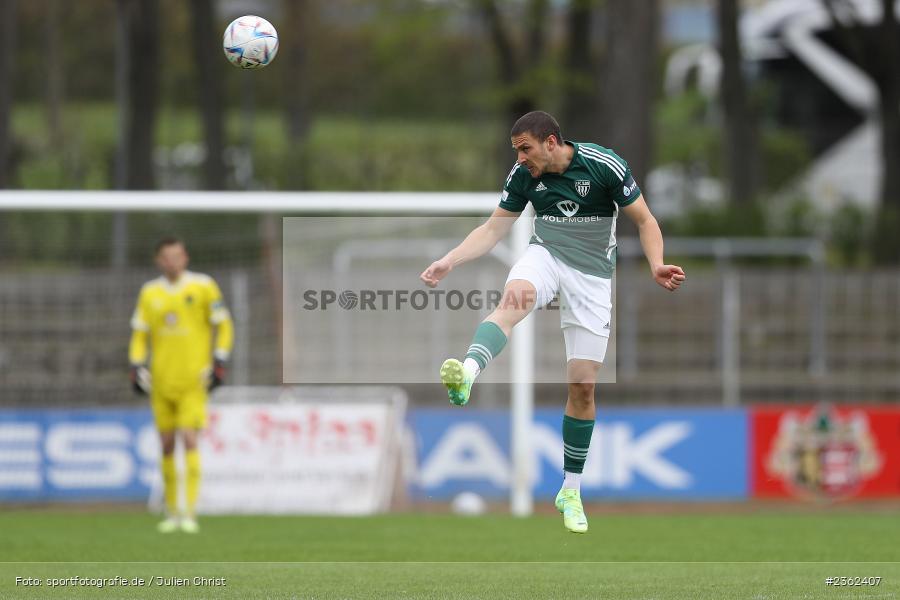 Dominic Noa Schmidt, Sachs-Stadion, Schweinfurt, 29.04.2023, sport, action, Fussball, BFV, 34. Spieltag, Regionalliga Bayern, ANS, FCS, SpVgg Ansbach, 1. FC Schweinfurt - Bild-ID: 2362407 Dominic Noa Schmidt, Sachs-Stadion, Schweinfurt, 29.04.2023, sport, action, Fussball, BFV, 34. Spieltag, Regionalliga Bayern, ANS, FCS, SpVgg Ansbach, 1. FC Schweinfurt - Bild-ID: 2362407