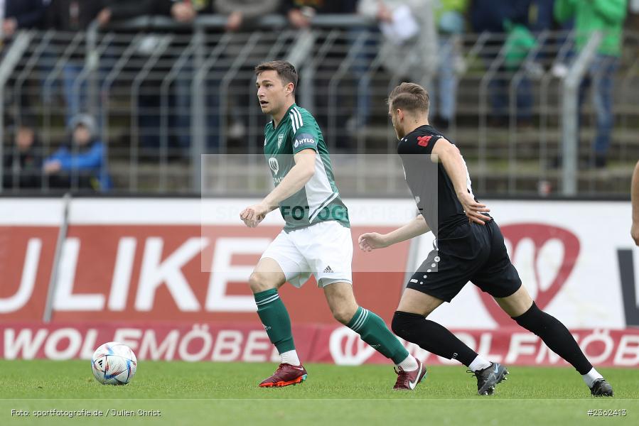 Tim Kraus, Sachs-Stadion, Schweinfurt, 29.04.2023, sport, action, Fussball, BFV, 34. Spieltag, Regionalliga Bayern, ANS, FCS, SpVgg Ansbach, 1. FC Schweinfurt - Bild-ID: 2362413