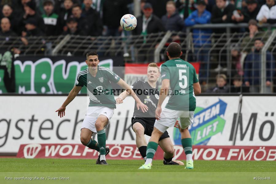 Ivan Mihaljevic, Sachs-Stadion, Schweinfurt, 29.04.2023, sport, action, Fussball, BFV, 34. Spieltag, Regionalliga Bayern, ANS, FCS, SpVgg Ansbach, 1. FC Schweinfurt - Bild-ID: 2362418