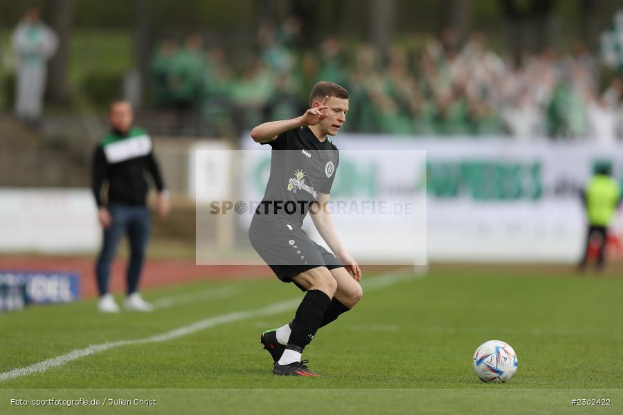Riko Manz, Sachs-Stadion, Schweinfurt, 29.04.2023, sport, action, Fussball, BFV, 34. Spieltag, Regionalliga Bayern, ANS, FCS, SpVgg Ansbach, 1. FC Schweinfurt - Bild-ID: 2362422 Riko Manz, Sachs-Stadion, Schweinfurt, 29.04.2023, sport, action, Fussball, BFV, 34. Spieltag, Regionalliga Bayern, ANS, FCS, SpVgg Ansbach, 1. FC Schweinfurt - Bild-ID: 2362422