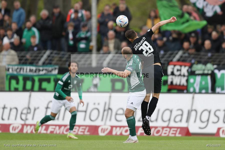 Sebastian Marx, Sachs-Stadion, Schweinfurt, 29.04.2023, sport, action, Fussball, BFV, 34. Spieltag, Regionalliga Bayern, ANS, FCS, SpVgg Ansbach, 1. FC Schweinfurt - Bild-ID: 2362425