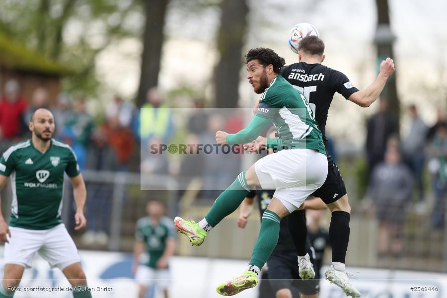 Malik Mc Lemore, Sachs-Stadion, Schweinfurt, 29.04.2023, sport, action, Fussball, BFV, 34. Spieltag, Regionalliga Bayern, ANS, FCS, SpVgg Ansbach, 1. FC Schweinfurt - Bild-ID: 2362446