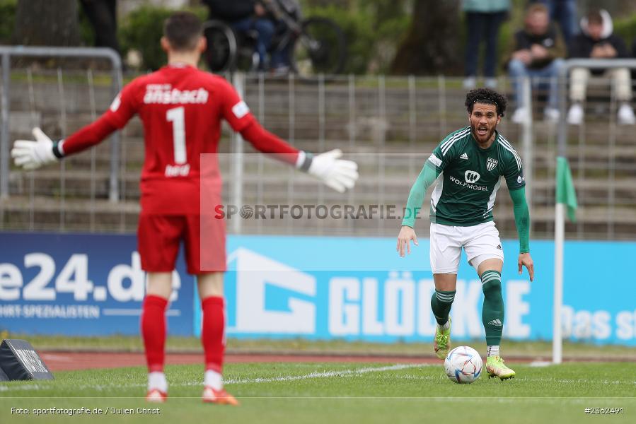 Malik Mc Lemore, Sachs-Stadion, Schweinfurt, 29.04.2023, sport, action, Fussball, BFV, 34. Spieltag, Regionalliga Bayern, ANS, FCS, SpVgg Ansbach, 1. FC Schweinfurt - Bild-ID: 2362491 Malik Mc Lemore, Sachs-Stadion, Schweinfurt, 29.04.2023, sport, action, Fussball, BFV, 34. Spieltag, Regionalliga Bayern, ANS, FCS, SpVgg Ansbach, 1. FC Schweinfurt - Bild-ID: 2362491