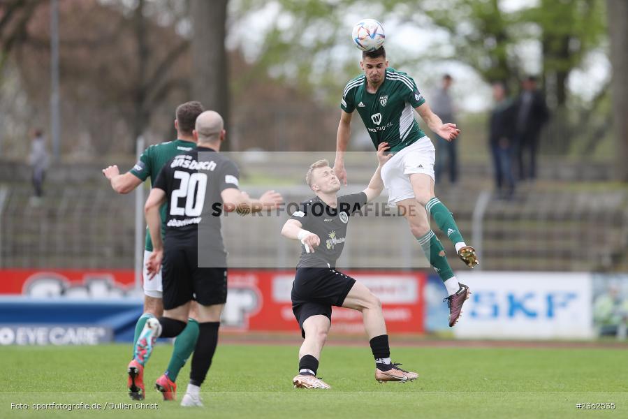 Ivan Mihaljevic, Sachs-Stadion, Schweinfurt, 29.04.2023, sport, action, Fussball, BFV, 34. Spieltag, Regionalliga Bayern, ANS, FCS, SpVgg Ansbach, 1. FC Schweinfurt - Bild-ID: 2362535