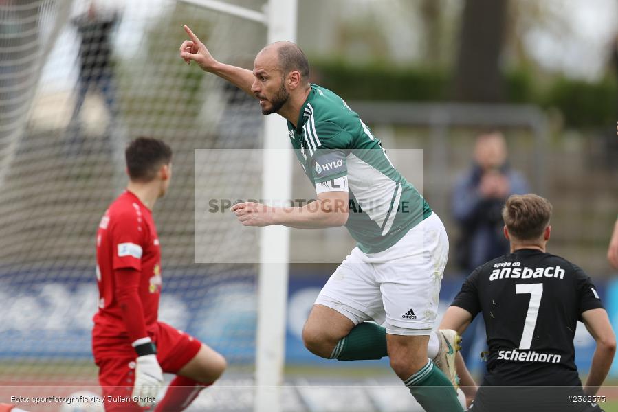 Adam Jabiri, Sachs-Stadion, Schweinfurt, 29.04.2023, sport, action, Fussball, BFV, 34. Spieltag, Regionalliga Bayern, ANS, FCS, SpVgg Ansbach, 1. FC Schweinfurt - Bild-ID: 2362575