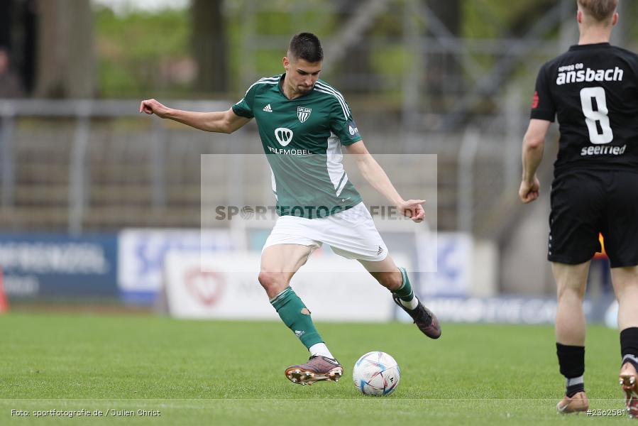 Ivan Mihaljevic, Sachs-Stadion, Schweinfurt, 29.04.2023, sport, action, Fussball, BFV, 34. Spieltag, Regionalliga Bayern, ANS, FCS, SpVgg Ansbach, 1. FC Schweinfurt - Bild-ID: 2362581