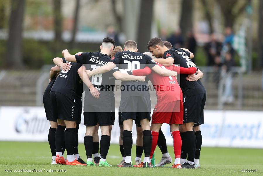 Mannschaftskreis, Sachs-Stadion, Schweinfurt, 29.04.2023, sport, action, Fussball, BFV, 34. Spieltag, Regionalliga Bayern, ANS, FCS, SpVgg Ansbach, 1. FC Schweinfurt - Bild-ID: 2362647