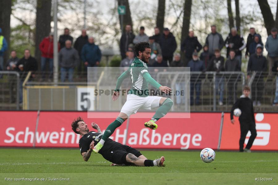 Malik Mc Lemore, Sachs-Stadion, Schweinfurt, 29.04.2023, sport, action, Fussball, BFV, 34. Spieltag, Regionalliga Bayern, ANS, FCS, SpVgg Ansbach, 1. FC Schweinfurt - Bild-ID: 2362669 Malik Mc Lemore, Sachs-Stadion, Schweinfurt, 29.04.2023, sport, action, Fussball, BFV, 34. Spieltag, Regionalliga Bayern, ANS, FCS, SpVgg Ansbach, 1. FC Schweinfurt - Bild-ID: 2362669