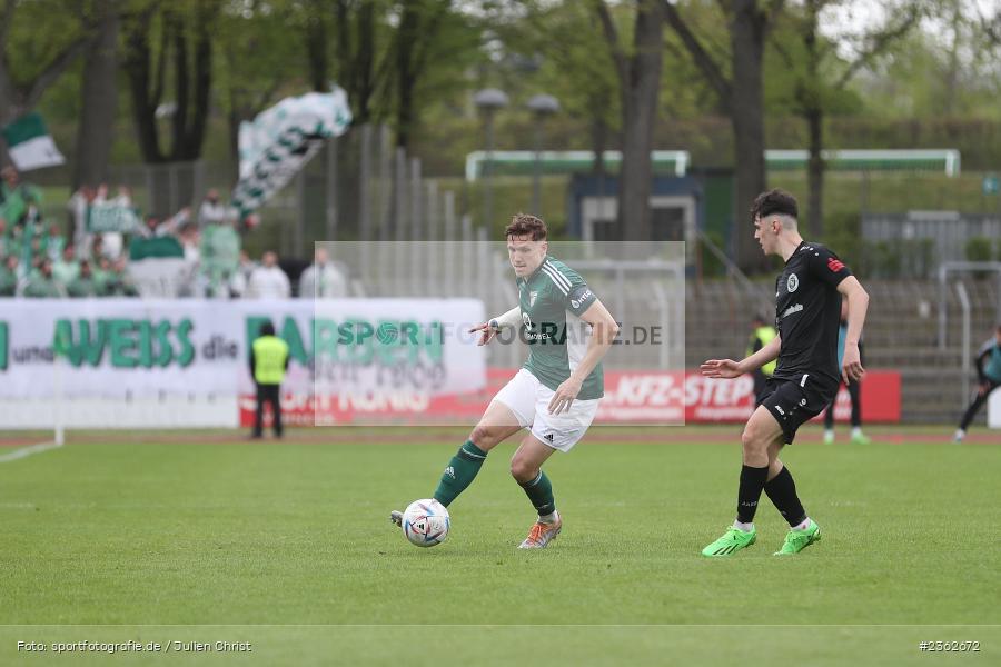 Lukas Aigner, Sachs-Stadion, Schweinfurt, 29.04.2023, sport, action, Fussball, BFV, 34. Spieltag, Regionalliga Bayern, ANS, FCS, SpVgg Ansbach, 1. FC Schweinfurt - Bild-ID: 2362672