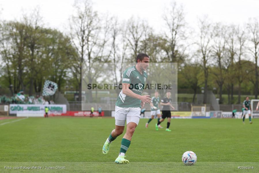 Dominic Noa Schmidt, Sachs-Stadion, Schweinfurt, 29.04.2023, sport, action, Fussball, BFV, 34. Spieltag, Regionalliga Bayern, ANS, FCS, SpVgg Ansbach, 1. FC Schweinfurt - Bild-ID: 2362674