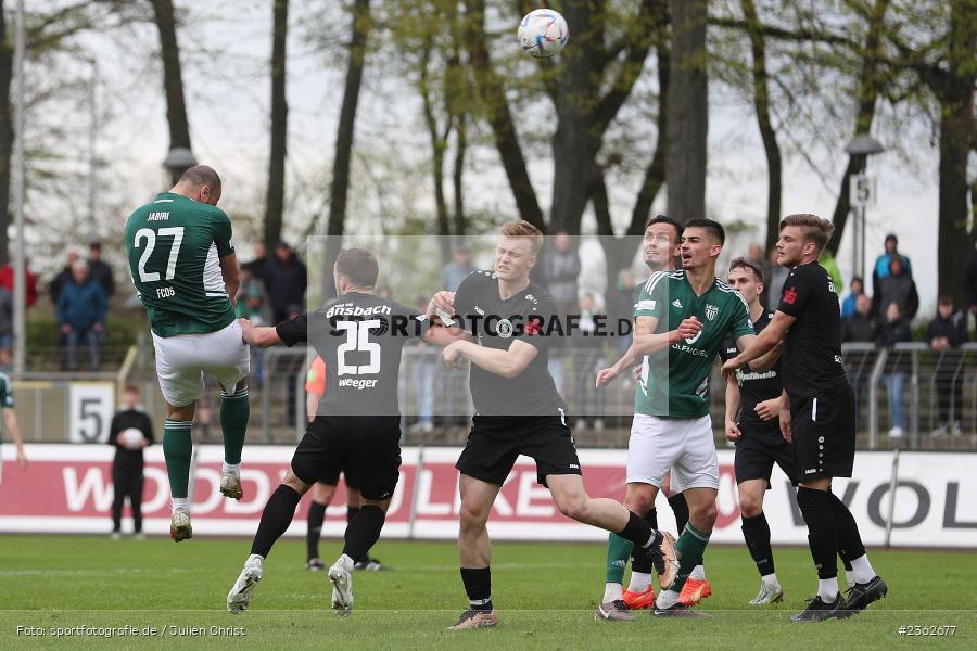 Adam Jabiri, Sachs-Stadion, Schweinfurt, 29.04.2023, sport, action, Fussball, BFV, 34. Spieltag, Regionalliga Bayern, ANS, FCS, SpVgg Ansbach, 1. FC Schweinfurt - Bild-ID: 2362677