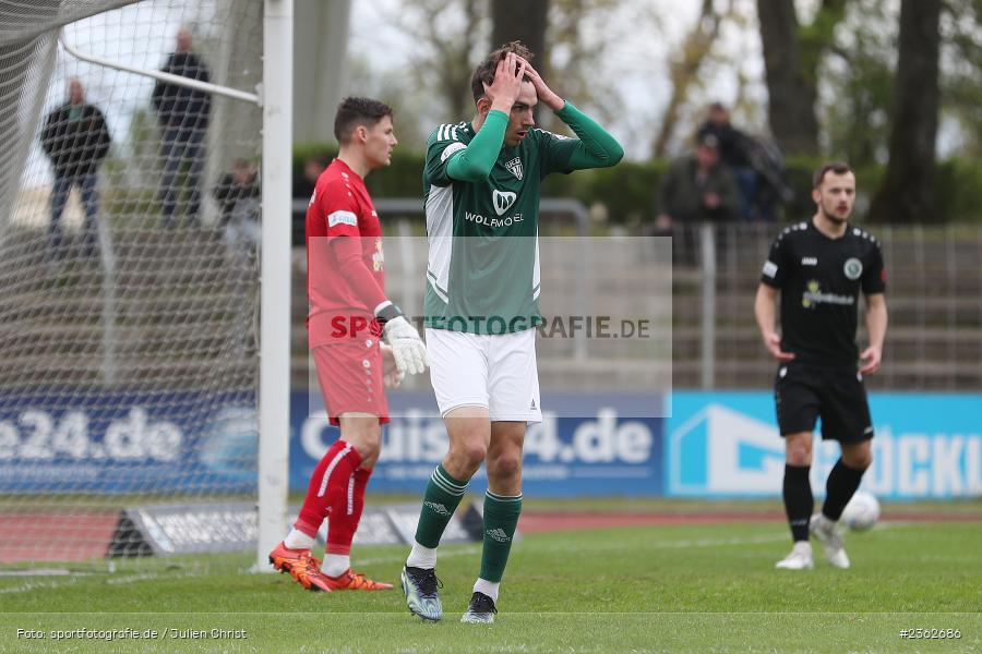 Pascal Moll, Sachs-Stadion, Schweinfurt, 29.04.2023, sport, action, Fussball, BFV, 34. Spieltag, Regionalliga Bayern, ANS, FCS, SpVgg Ansbach, 1. FC Schweinfurt - Bild-ID: 2362686