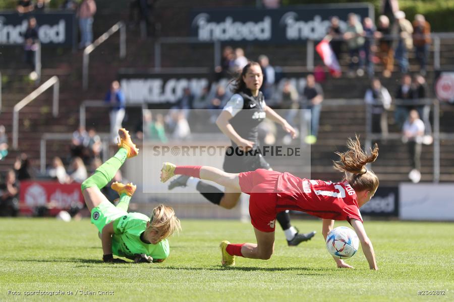 Marlene Müller, Riederwaldstadion, Frankfurt, 30.04.2023, sport, action, Fussball, DFB, 22. Spieltag, 2. Frauen-Bundesliga, RBL, SGE, RB Leipzig, Eintracht Frankfurt II - Bild-ID: 2362812 Marlene Müller, Riederwaldstadion, Frankfurt, 30.04.2023, sport, action, Fussball, DFB, 22. Spieltag, 2. Frauen-Bundesliga, RBL, SGE, RB Leipzig, Eintracht Frankfurt II - Bild-ID: 2362812