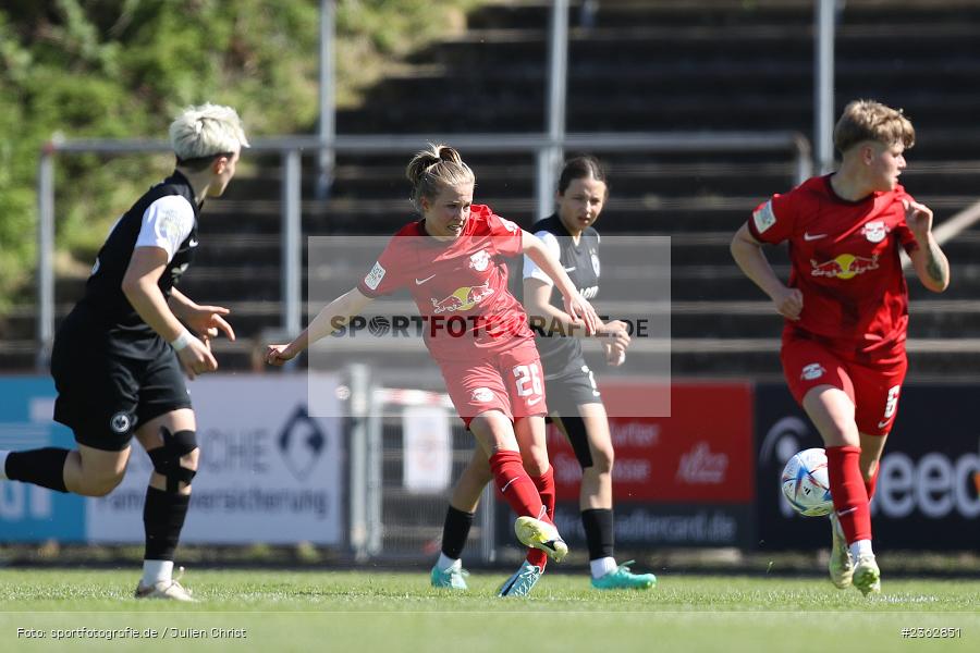 Luca Maria Graf, Riederwaldstadion, Frankfurt, 30.04.2023, sport, action, Fussball, DFB, 22. Spieltag, 2. Frauen-Bundesliga, RBL, SGE, RB Leipzig, Eintracht Frankfurt II - Bild-ID: 2362851 Luca Maria Graf, Riederwaldstadion, Frankfurt, 30.04.2023, sport, action, Fussball, DFB, 22. Spieltag, 2. Frauen-Bundesliga, RBL, SGE, RB Leipzig, Eintracht Frankfurt II - Bild-ID: 2362851