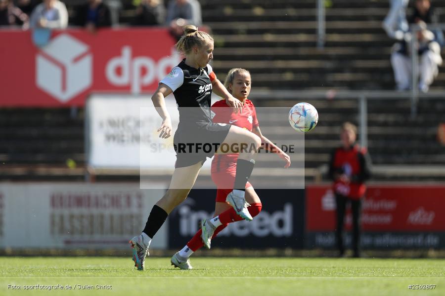 Jella Veit, Riederwaldstadion, Frankfurt, 30.04.2023, sport, action, Fussball, DFB, 22. Spieltag, 2. Frauen-Bundesliga, RBL, SGE, RB Leipzig, Eintracht Frankfurt II - Bild-ID: 2362857 Jella Veit, Riederwaldstadion, Frankfurt, 30.04.2023, sport, action, Fussball, DFB, 22. Spieltag, 2. Frauen-Bundesliga, RBL, SGE, RB Leipzig, Eintracht Frankfurt II - Bild-ID: 2362857