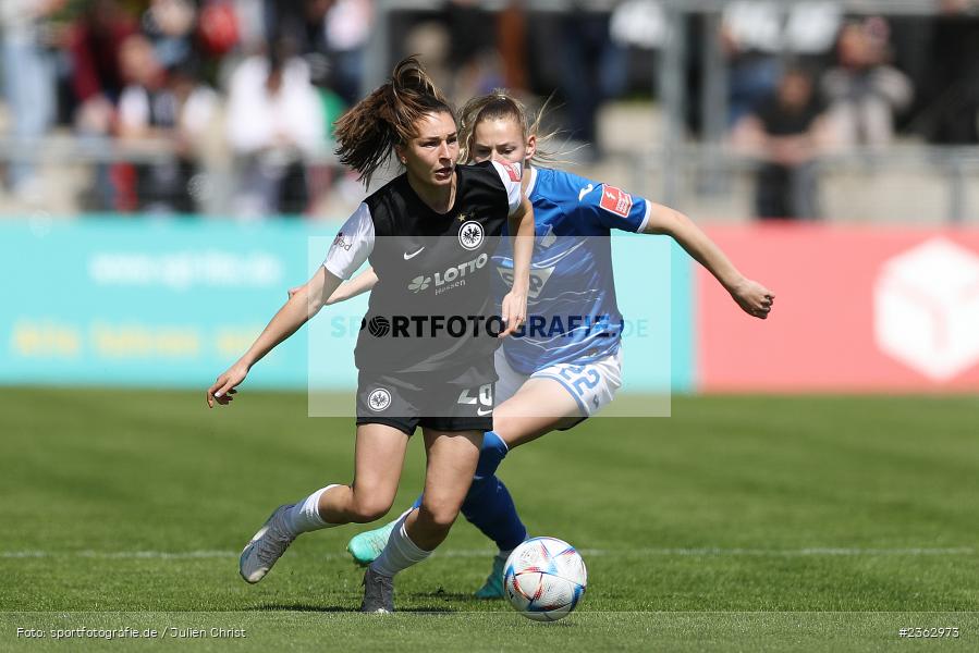 Barbara Dunst, Stadion am Brentanobad, Frankfurt, 30.04.2023, sport, action, Fussball, DFB, 18. Spieltag, FLYERALARM Frauen-Bundesliga, TSG, SGE, TSG Hoffenheim, Eintracht Frankfurt - Bild-ID: 2362973