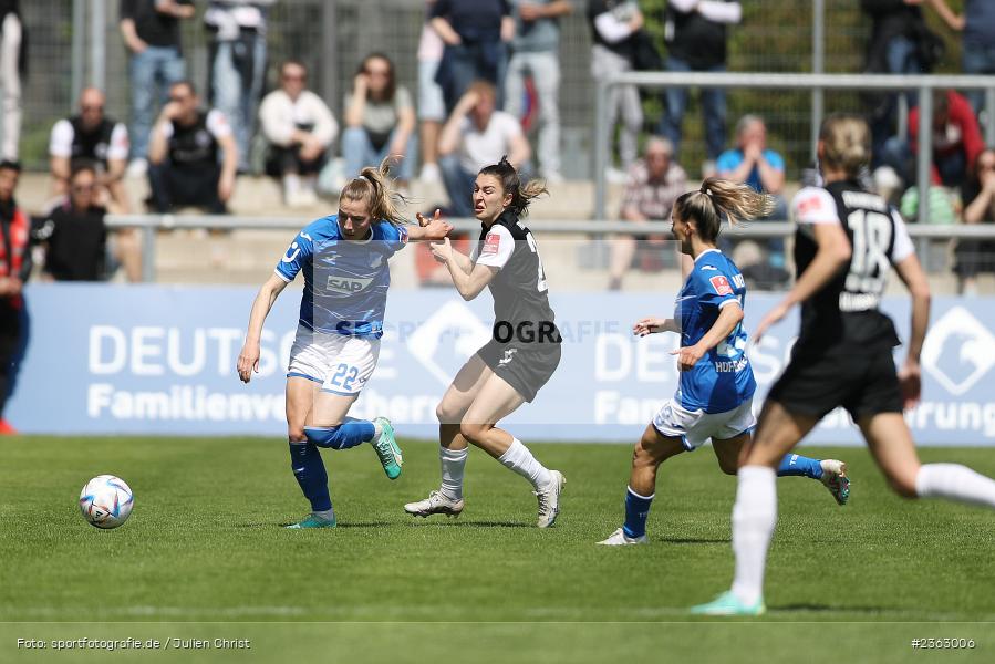 Sarai Linder, Stadion am Brentanobad, Frankfurt, 30.04.2023, sport, action, Fussball, DFB, 18. Spieltag, FLYERALARM Frauen-Bundesliga, TSG, SGE, TSG Hoffenheim, Eintracht Frankfurt - Bild-ID: 2363006 Sarai Linder, Stadion am Brentanobad, Frankfurt, 30.04.2023, sport, action, Fussball, DFB, 18. Spieltag, FLYERALARM Frauen-Bundesliga, TSG, SGE, TSG Hoffenheim, Eintracht Frankfurt - Bild-ID: 2363006
