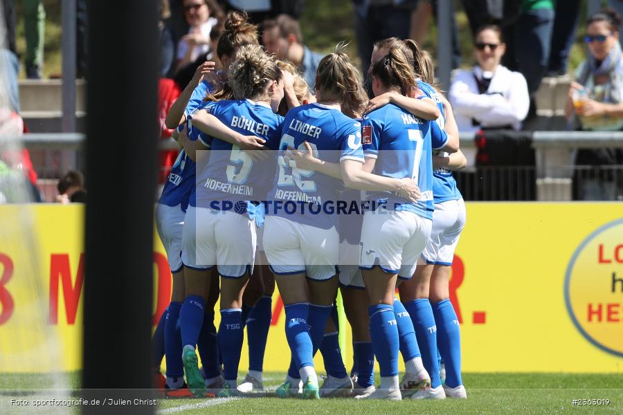 Stadion am Brentanobad, Frankfurt, 30.04.2023, sport, action, Fussball, DFB, 18. Spieltag, FLYERALARM Frauen-Bundesliga, TSG, SGE, TSG Hoffenheim, Eintracht Frankfurt - Bild-ID: 2363019 Stadion am Brentanobad, Frankfurt, 30.04.2023, sport, action, Fussball, DFB, 18. Spieltag, FLYERALARM Frauen-Bundesliga, TSG, SGE, TSG Hoffenheim, Eintracht Frankfurt - Bild-ID: 2363019