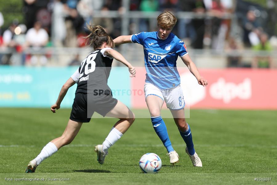 Paulina Krumbiegel, Stadion am Brentanobad, Frankfurt, 30.04.2023, sport, action, Fussball, DFB, 18. Spieltag, FLYERALARM Frauen-Bundesliga, TSG, SGE, TSG Hoffenheim, Eintracht Frankfurt - Bild-ID: 2363031 Paulina Krumbiegel, Stadion am Brentanobad, Frankfurt, 30.04.2023, sport, action, Fussball, DFB, 18. Spieltag, FLYERALARM Frauen-Bundesliga, TSG, SGE, TSG Hoffenheim, Eintracht Frankfurt - Bild-ID: 2363031