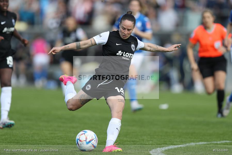 Géraldine Reuteler, Stadion am Brentanobad, Frankfurt, 30.04.2023, sport, action, Fussball, DFB, 18. Spieltag, FLYERALARM Frauen-Bundesliga, TSG, SGE, TSG Hoffenheim, Eintracht Frankfurt - Bild-ID: 2363089