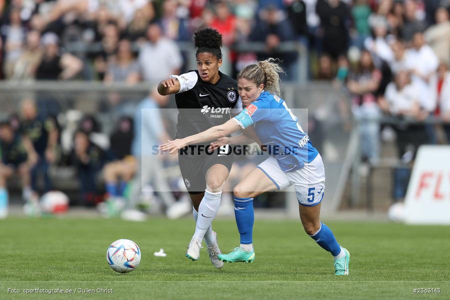 Shekiera Martinez, Stadion am Brentanobad, Frankfurt, 30.04.2023, sport, action, Fussball, DFB, 18. Spieltag, FLYERALARM Frauen-Bundesliga, TSG, SGE, TSG Hoffenheim, Eintracht Frankfurt - Bild-ID: 2363143