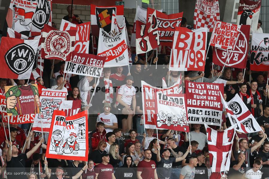 B-Block Würzburg, Stimmung, Banner, Transparent, Fahnen, Fans, FLYERALARM Arena, Würzburg, 05.05.2023, sport, action, Fussball, BFV, 35. Spieltag, Regionalliga Bayern, FCB, FWK, FC Bayern München II, FC Würzburger Kickers - Bild-ID: 2363549 B-Block Würzburg, Stimmung, Banner, Transparent, Fahnen, Fans, FLYERALARM Arena, Würzburg, 05.05.2023, sport, action, Fussball, BFV, 35. Spieltag, Regionalliga Bayern, FCB, FWK, FC Bayern München II, FC Würzburger Kickers - Bild-ID: 2363549