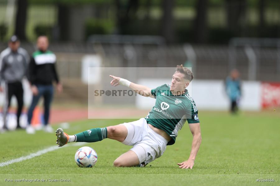 Lukas Aigner, Sachs-Stadion, Schweinfurt, 13.05.2023, sport, action, Fussball, BFV, 36. Spieltag, Regionalliga Bayern, DJK, FCS, DJK Vilzing, 1. FC Schweinfurt - Bild-ID: 2364534