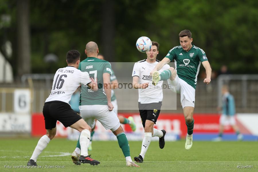Tim Kraus, Sachs-Stadion, Schweinfurt, 13.05.2023, sport, action, Fussball, BFV, 36. Spieltag, Regionalliga Bayern, DJK, FCS, DJK Vilzing, 1. FC Schweinfurt - Bild-ID: 2364581