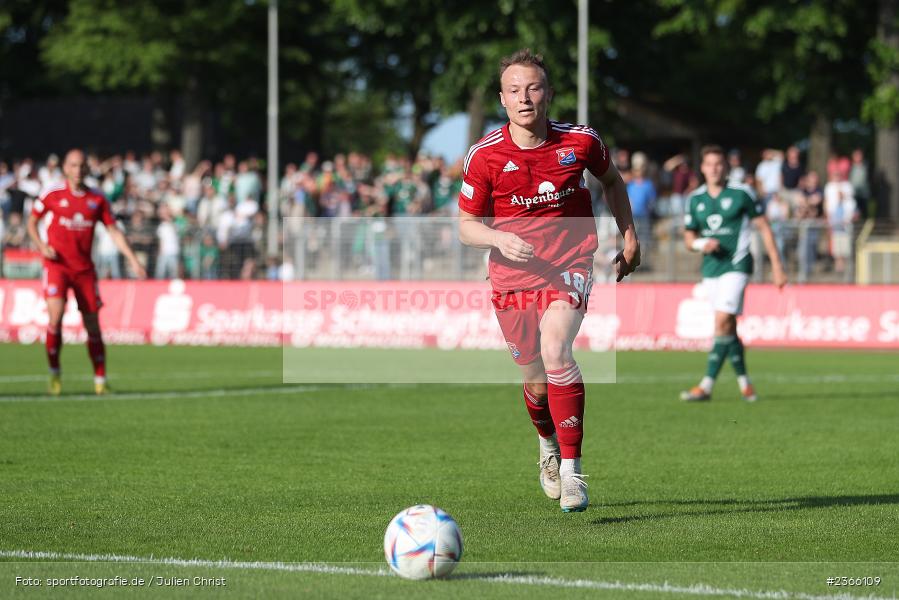 Niclas Anspach, Sachs-Stadion, Schweinfurt, 26.05.2023, sport, action, BFV, Fussball, 38. Spieltag, Regionalliga Bayern, UHG, FC05, SpVgg Unterhaching, 1. FC Schweinfurt - Bild-ID: 2366109 Niclas Anspach, Sachs-Stadion, Schweinfurt, 26.05.2023, sport, action, BFV, Fussball, 38. Spieltag, Regionalliga Bayern, UHG, FC05, SpVgg Unterhaching, 1. FC Schweinfurt - Bild-ID: 2366109
