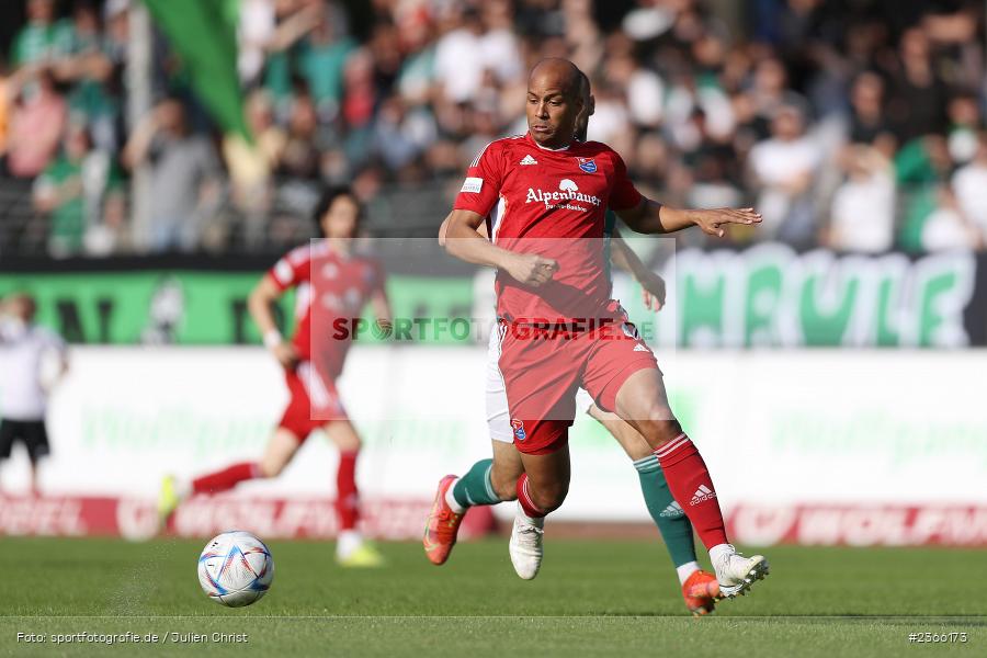 David Pisot, Sachs-Stadion, Schweinfurt, 26.05.2023, sport, action, BFV, Fussball, 38. Spieltag, Regionalliga Bayern, UHG, FC05, SpVgg Unterhaching, 1. FC Schweinfurt - Bild-ID: 2366173