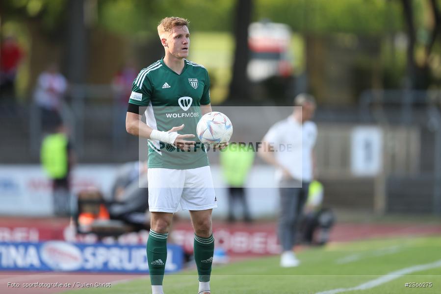 Lukas Aigner, Sachs-Stadion, Schweinfurt, 26.05.2023, sport, action, BFV, Fussball, 38. Spieltag, Regionalliga Bayern, UHG, FC05, SpVgg Unterhaching, 1. FC Schweinfurt - Bild-ID: 2366275