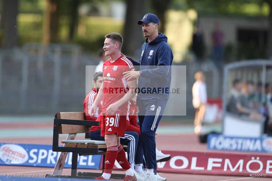 Dennis Waidner, Sachs-Stadion, Schweinfurt, 26.05.2023, sport, action, BFV, Fussball, 38. Spieltag, Regionalliga Bayern, UHG, FC05, SpVgg Unterhaching, 1. FC Schweinfurt - Bild-ID: 2366410
