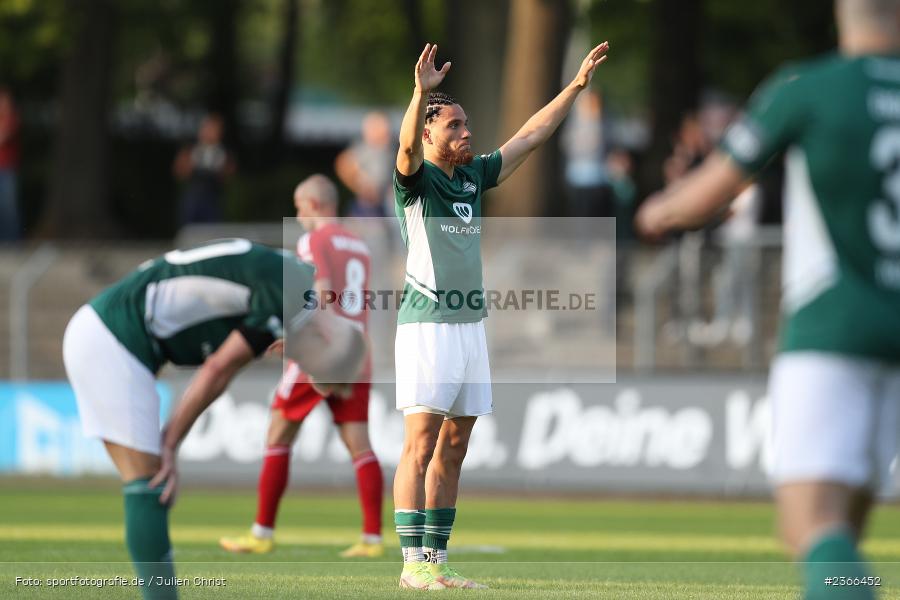 Malik Mc Lemore, Sachs-Stadion, Schweinfurt, 26.05.2023, sport, action, BFV, Fussball, 38. Spieltag, Regionalliga Bayern, UHG, FC05, SpVgg Unterhaching, 1. FC Schweinfurt - Bild-ID: 2366452 Malik Mc Lemore, Sachs-Stadion, Schweinfurt, 26.05.2023, sport, action, BFV, Fussball, 38. Spieltag, Regionalliga Bayern, UHG, FC05, SpVgg Unterhaching, 1. FC Schweinfurt - Bild-ID: 2366452