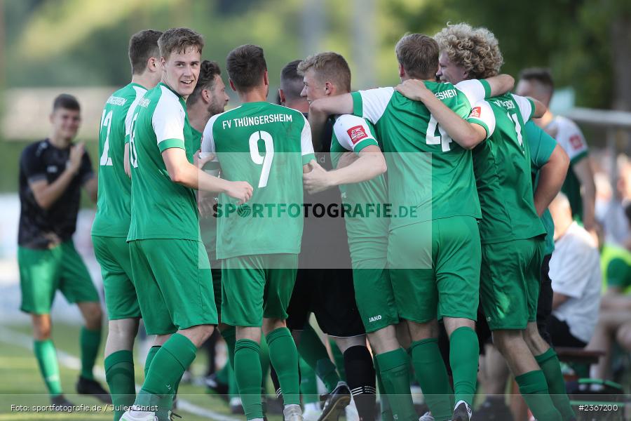 Louis Steinmetz, Tim Denk, Kevin Durmich, Sportgelände, Karlstadt, 03.06.2023, sport, action, BFV, Fussball, Relegation, Kreisklasse Würzburg, Kreisliga, FV Thüngersheim, FV Gemünden/Seifriedsburg - Bild-ID: 2367200