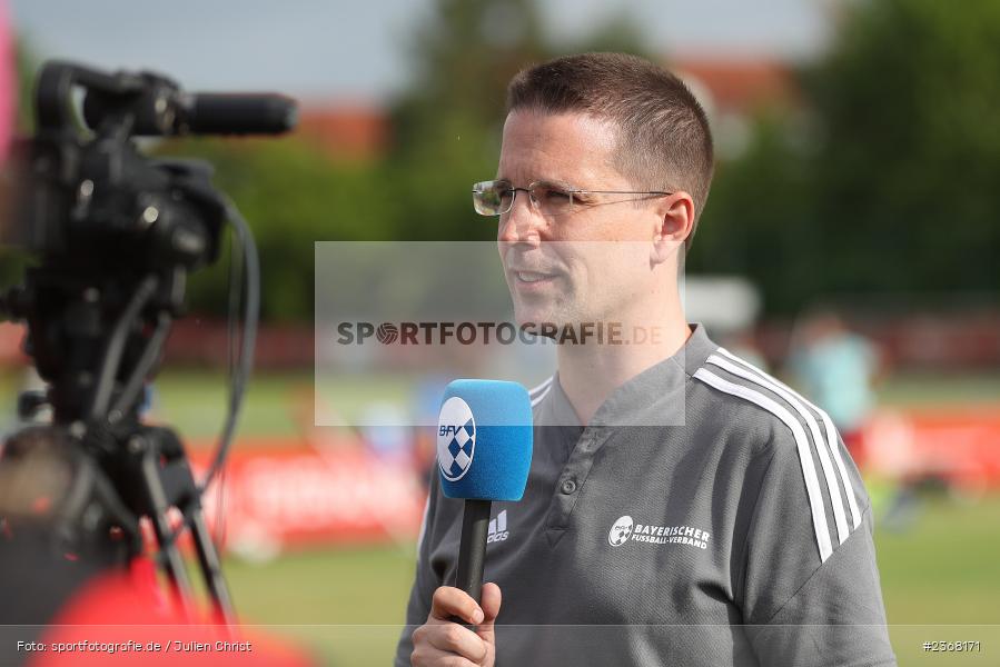 Interview, Dr. Christoph Kern, Sportpark Heuchelhof, Würzburg, 10.06.2023, sport, action, BFV, Fussball, Finale, BFV-Verbandspokal, FFC, FWK, FFC Wacker München, FC Würzburger Kickers - Bild-ID: 2368171