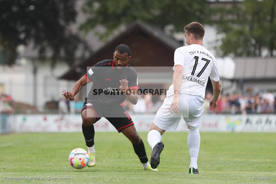 Fabrice Montcheu, Sportgelände, Karlburg, 29.06.2023, sport, action, BFV, Fussball, Regionalliga Bayern, Landesliga, Landesfreundschaftsspiele, FWK, TSV, FC Würzburger Kickers, TSV Karlburg - Bild-ID: 2368426