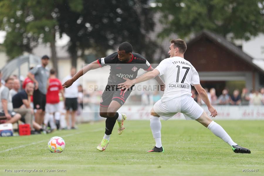 Fabrice Montcheu, Sportgelände, Karlburg, 29.06.2023, sport, action, BFV, Fussball, Regionalliga Bayern, Landesliga, Landesfreundschaftsspiele, FWK, TSV, FC Würzburger Kickers, TSV Karlburg - Bild-ID: 2368427
