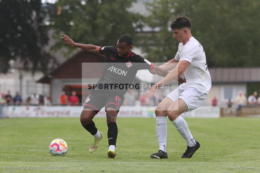 Fabrice Montcheu, Sportgelände, Karlburg, 29.06.2023, sport, action, BFV, Fussball, Regionalliga Bayern, Landesliga, Landesfreundschaftsspiele, FWK, TSV, FC Würzburger Kickers, TSV Karlburg - Bild-ID: 2368446